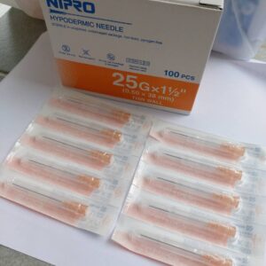 Nipro Hypodermic Needles x 10 25G x 1.5"